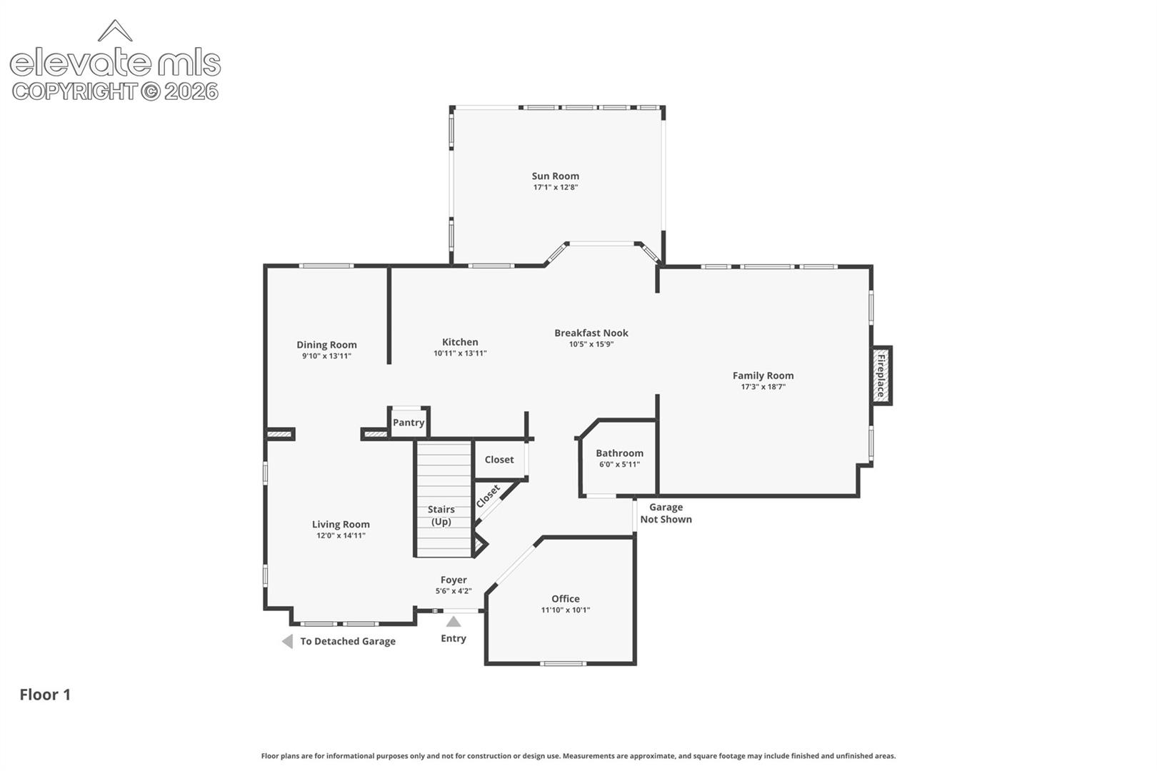 Main Level Floor Plan 