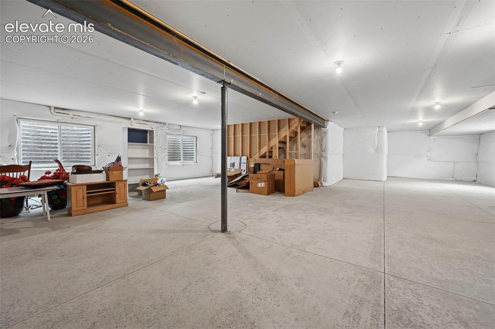 Large Unfinished Basement