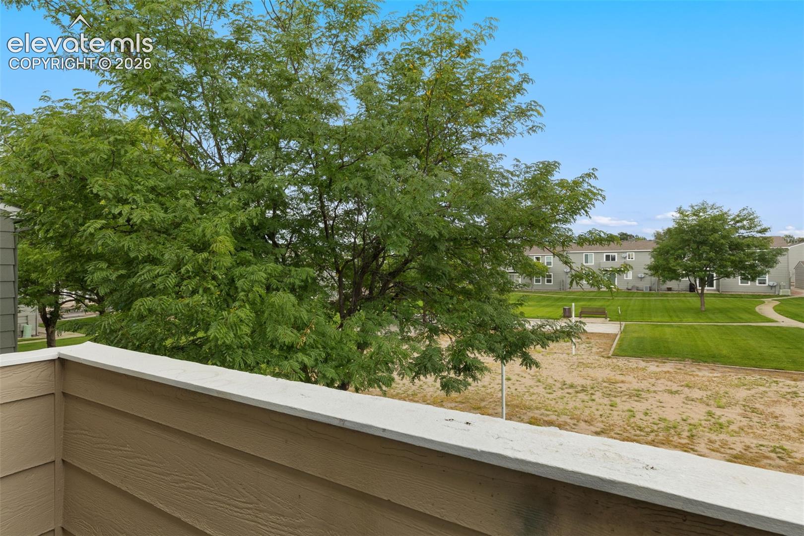 The home's exterior private balcony!