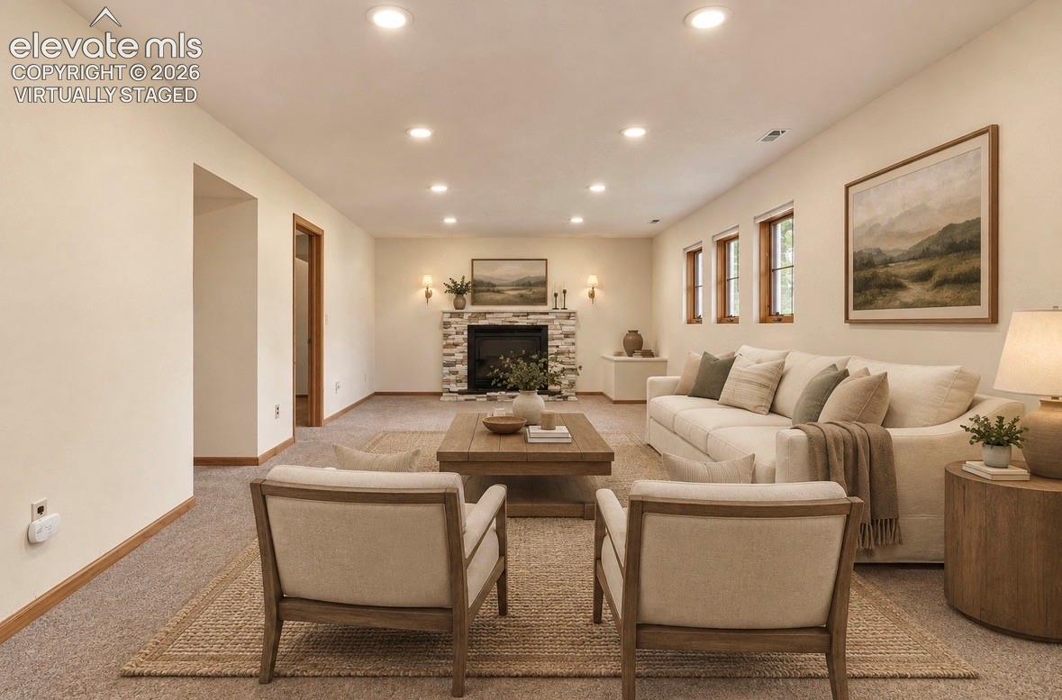 Basement Virtually Staged 