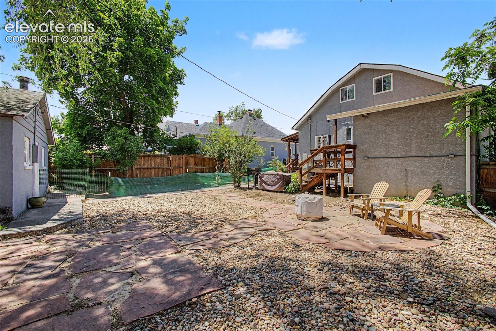 Tons of space for gardening and entertaining!