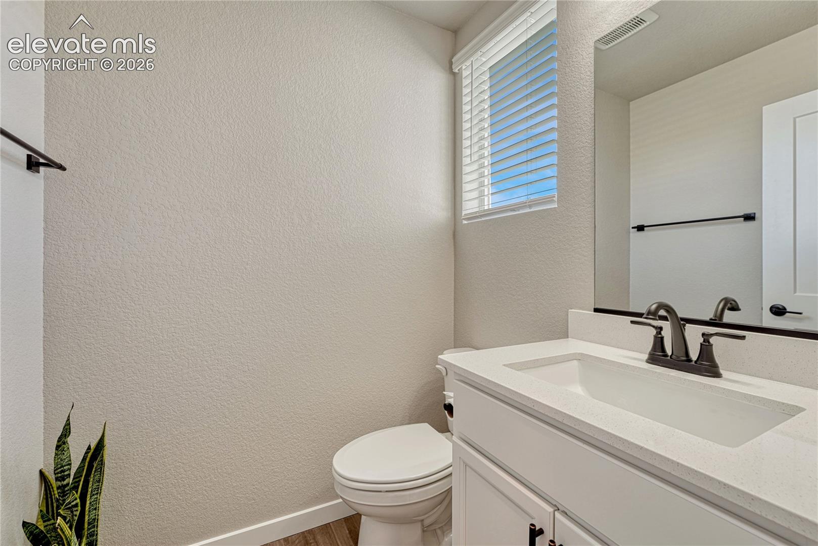 Powder room on main floor. 