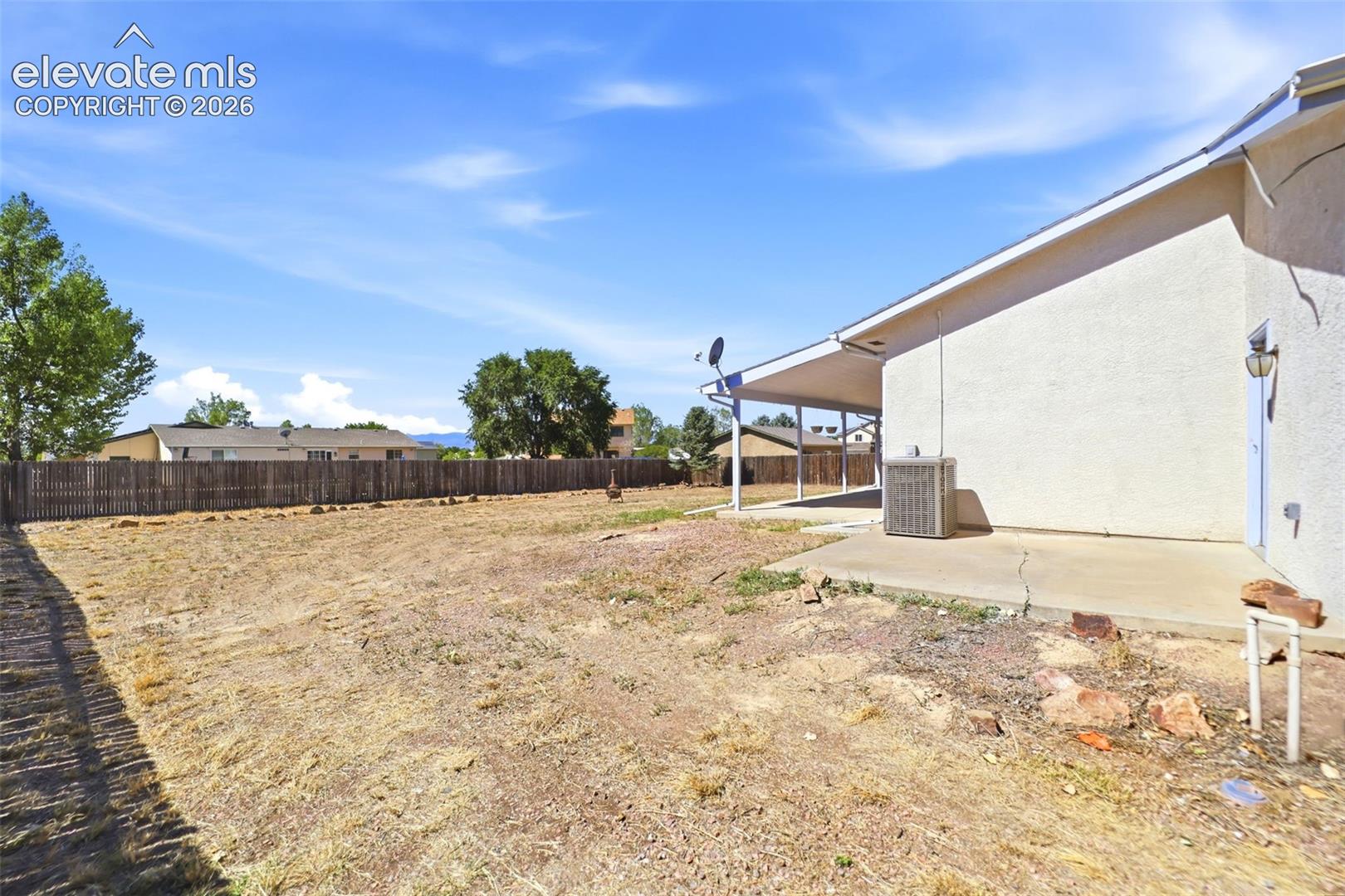 Side Yard - The lot is 14,810 square feet.