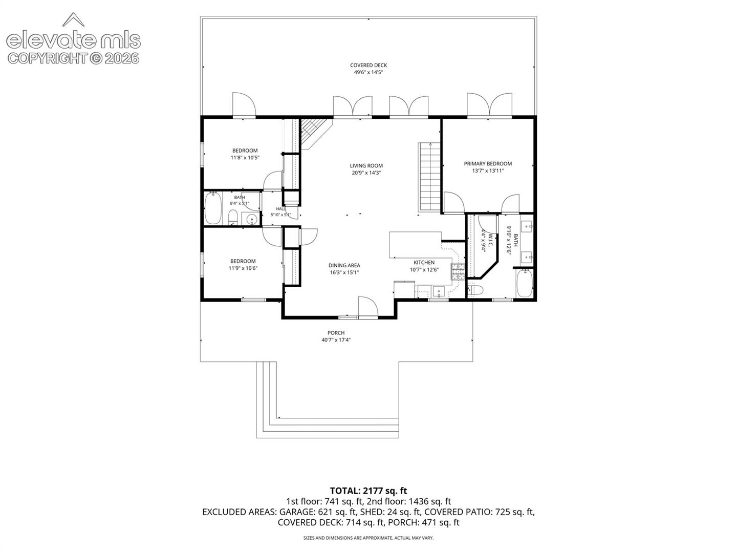 Main level floor plan
