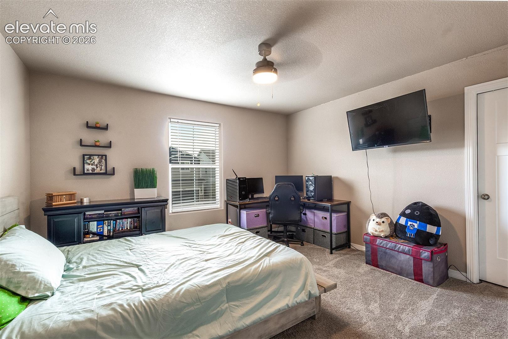 Fourth bedroom featuring a walk-in closet