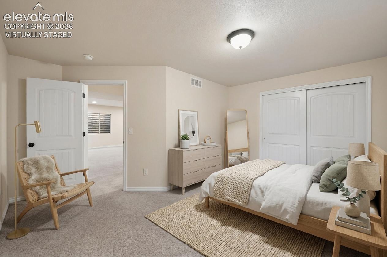 Virtually Staged- Basement Bedroom 3