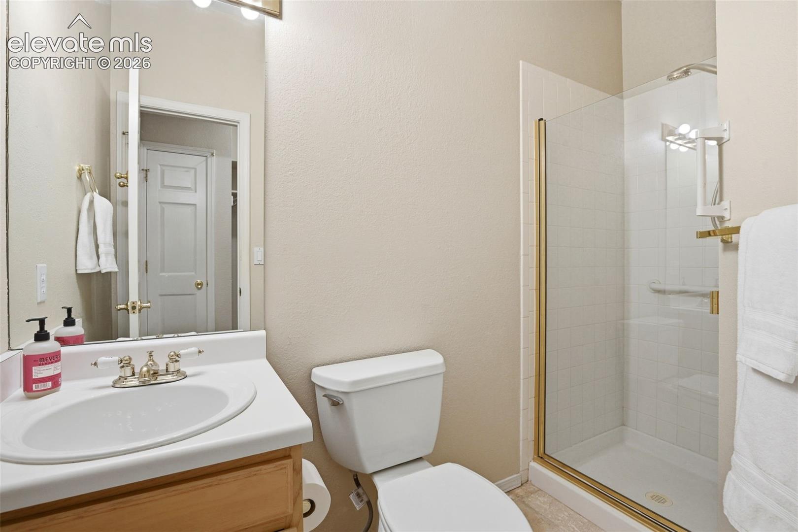 3/4 bath on the main just before the 3 car garage
