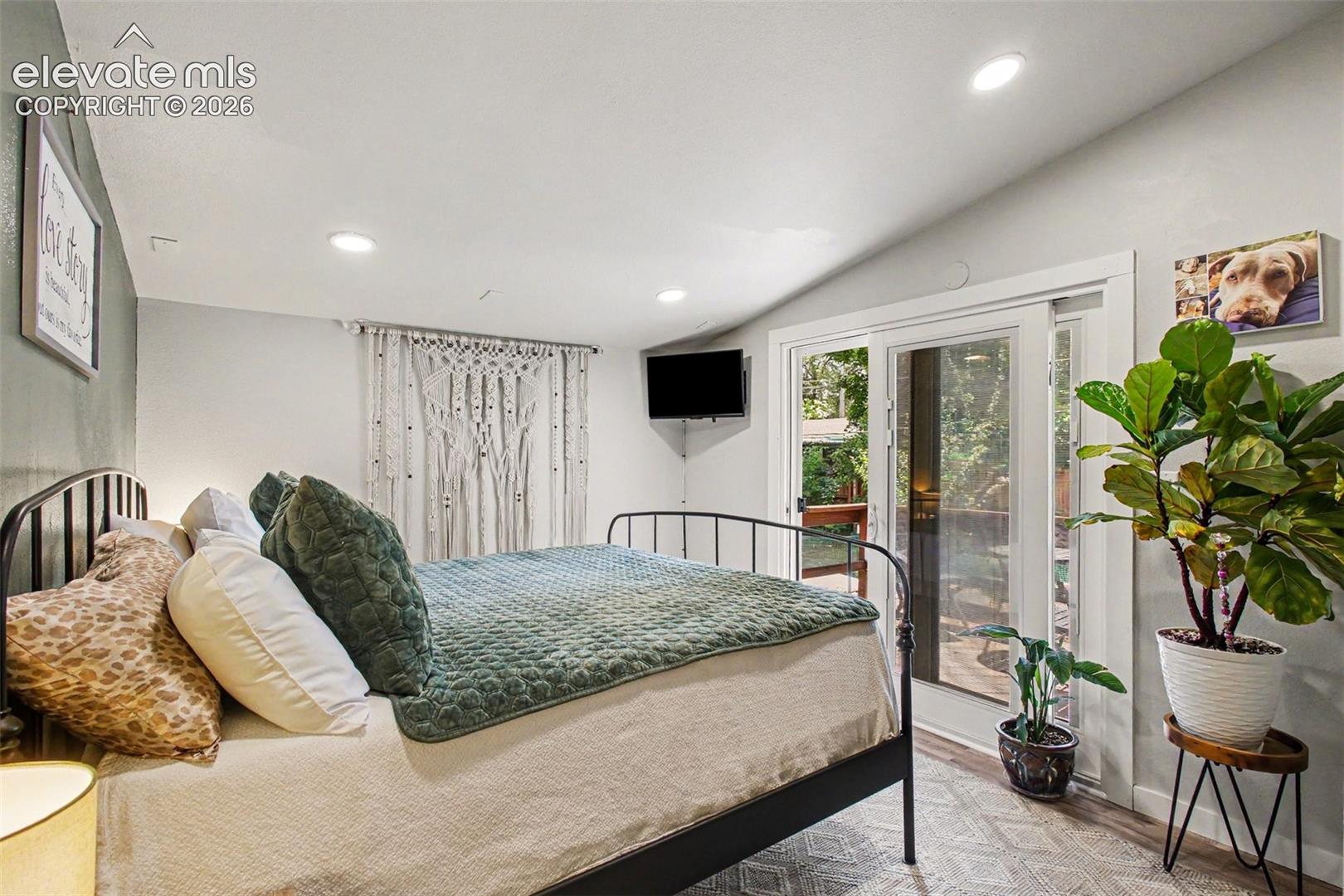 Private master retreat with sliding door walk out!