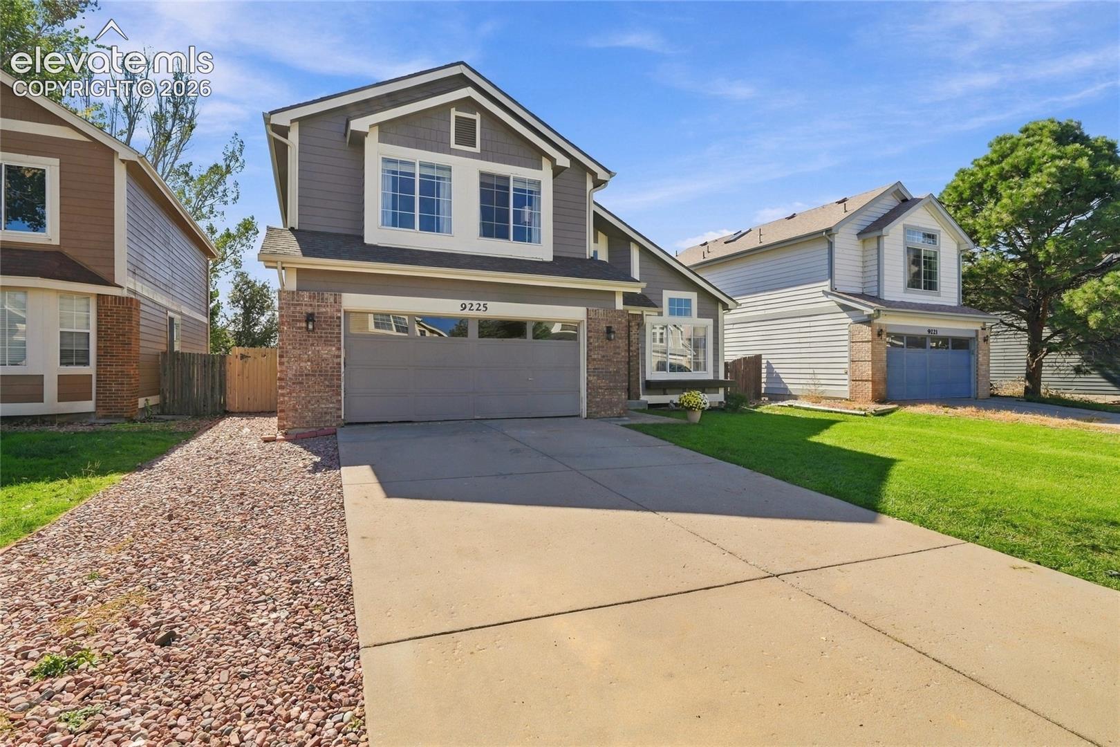 Space, updates, and no HOA in a growing part of Colorado Springs with easy access to Peterson SFB, Schriever SFB, Fort Carson, and a short drive to the Airport!The large kitchen features updated cabinetry, Corian countertops, an updated range, and a refrigerator that stays. Waterproof vinyl plank flooring runs through the main level, upstairs hall, and upstairs bath, and fresh interior paint throughout adds clean, move-in-ready appeal.The main-floor primary suite is a true retreat with a five-piece ensuite bath and a custom IKEA closet system. Upstairs are three more bedrooms and a full bath with a double vanity. Every bedroom has a walk-in closet, and a laundry chute runs from the second-floor hallway to the main-level laundry room.The 1,500+ sq ft unfinished basement has roughed-in bathroom plumbing, and multiple storage racks. It's ready for a theater, gym, workshop, extra bedrooms, or whatever fits your needs.Outside, enjoy a new fence, green grass, a freshly mulched backyard with weed fabric, a new pergola over the deck, a fire-pit surrounded by fresh gravel, and a one-year-old hot tub that stays.A new garage door and new primary bedroom window are scheduled for installation.  Additional peace-of-mind updates include a water softener under five years old, brand-new extensive basement waterproofing with French drains and a sump pump, exterior paint under six years old, a newer roof, A/C with a newer fan motor, and a recently serviced gas fireplace. Washer and dryer stay too.Enjoy open skies and less traffic, with King Soopers Marketplace, Safeway, and veteran-owned Olde Town Coffee Shop not far away. Shopping, dining, schools, and parks are all within a 5–10 minute drive. A smart buy for comfort, convenience, and long-term livability, and no HOA!