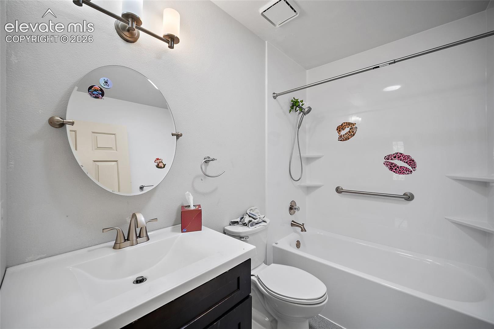 Hallway bathroom. 