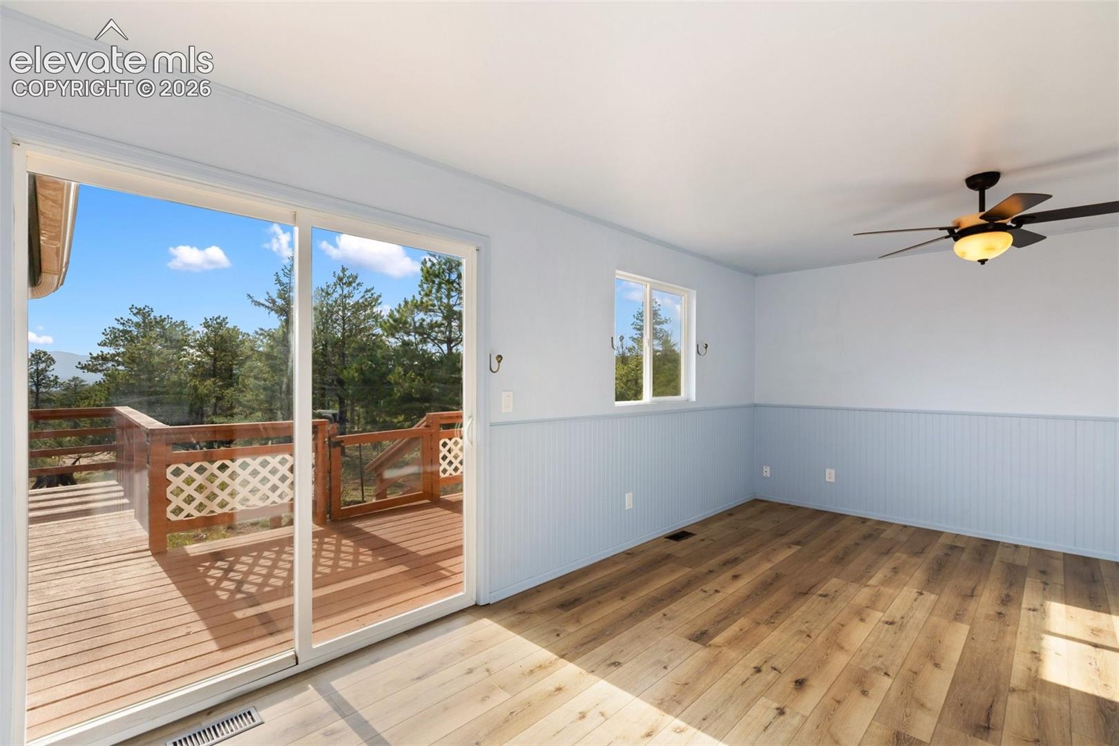 Walkout to attached deck!