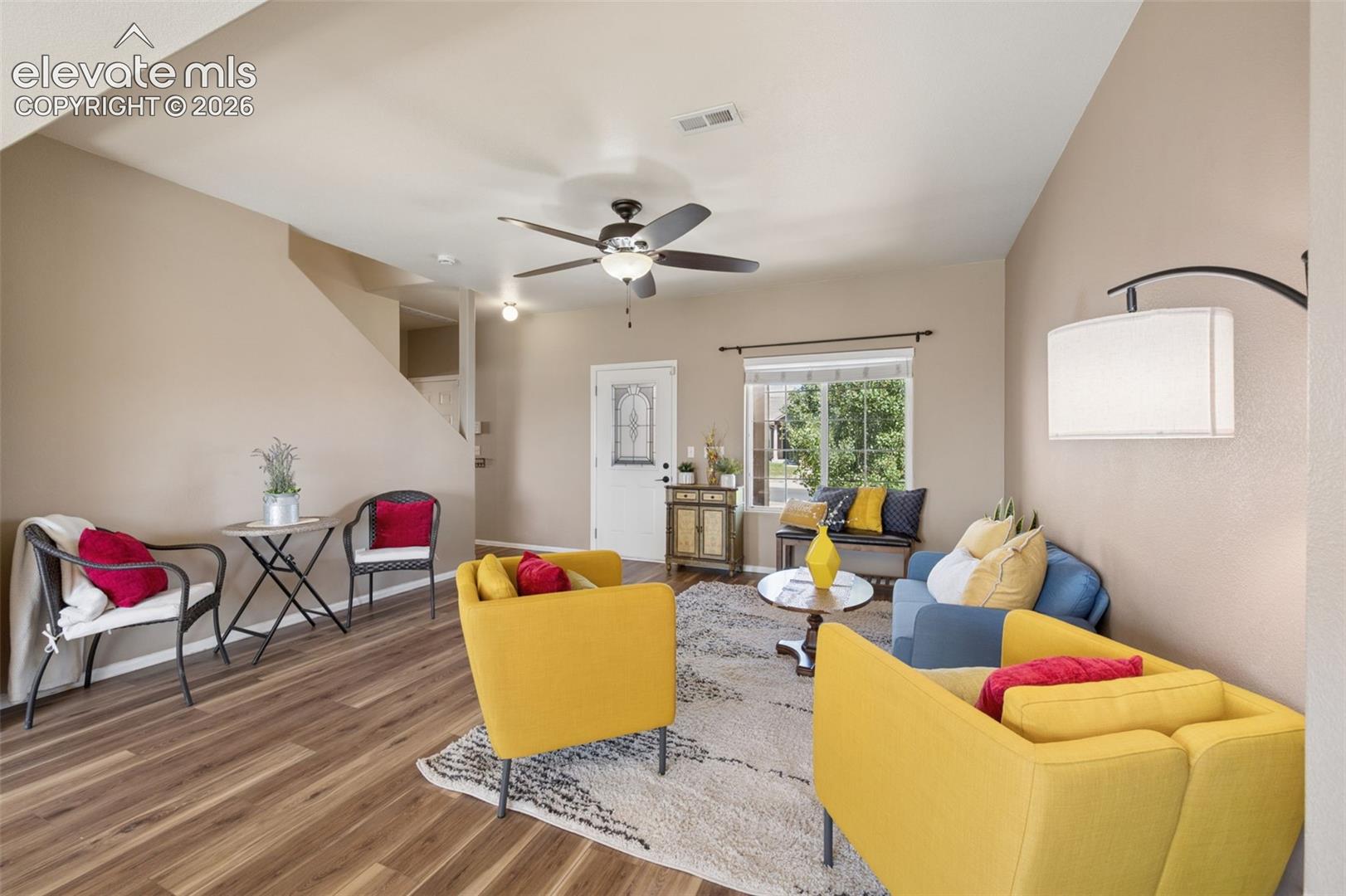 Angle Showing Front Door - Living Space 1