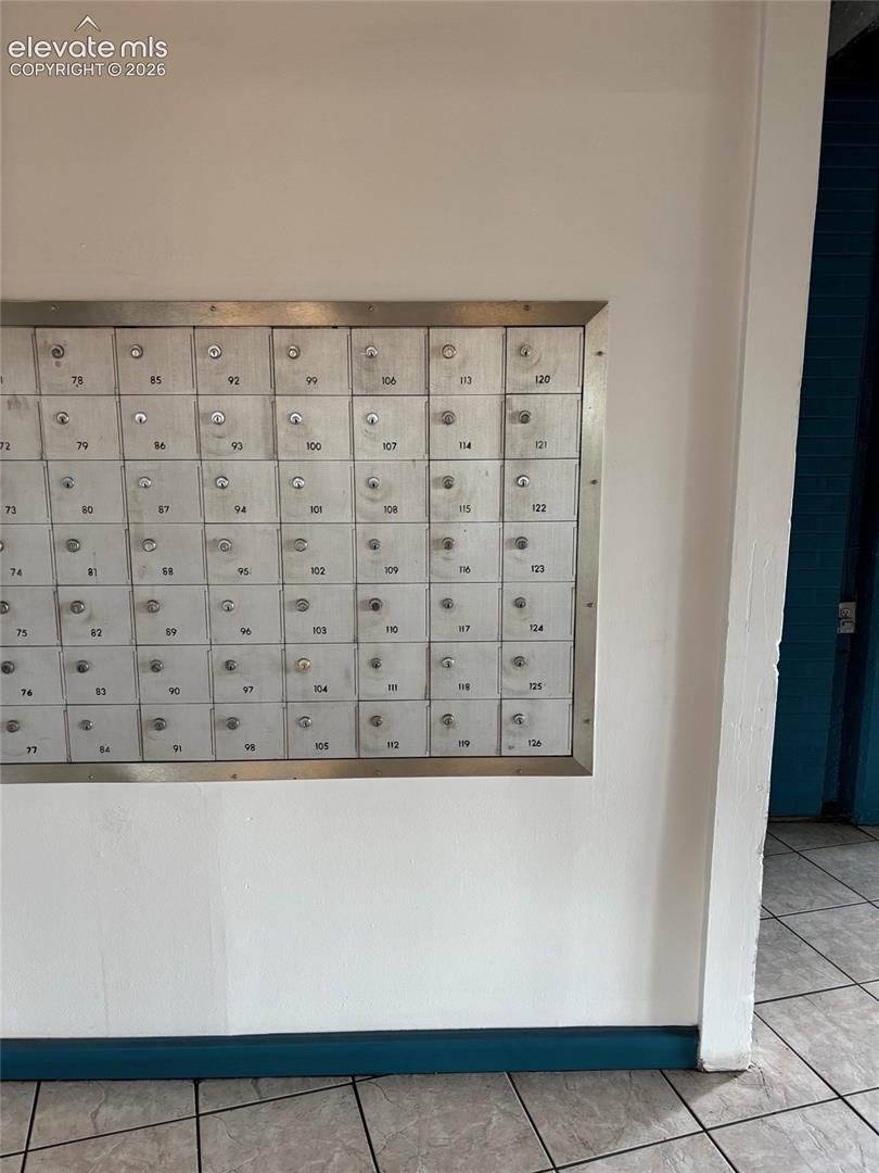 Mailboxes in lobby