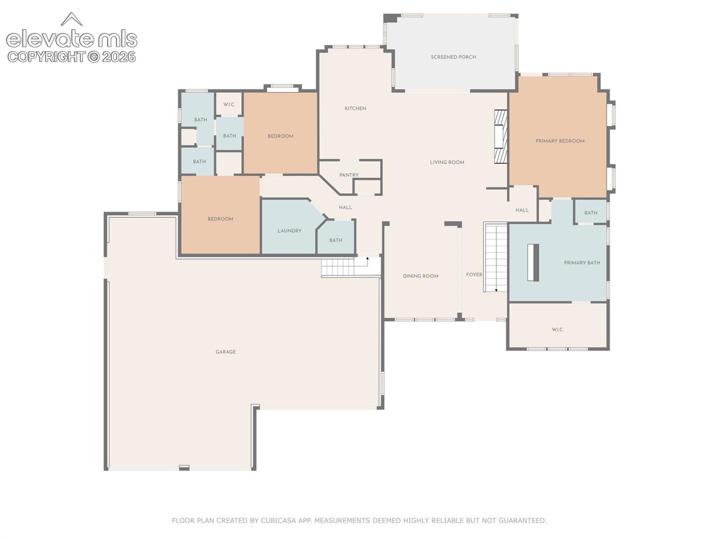 Main level floor plan