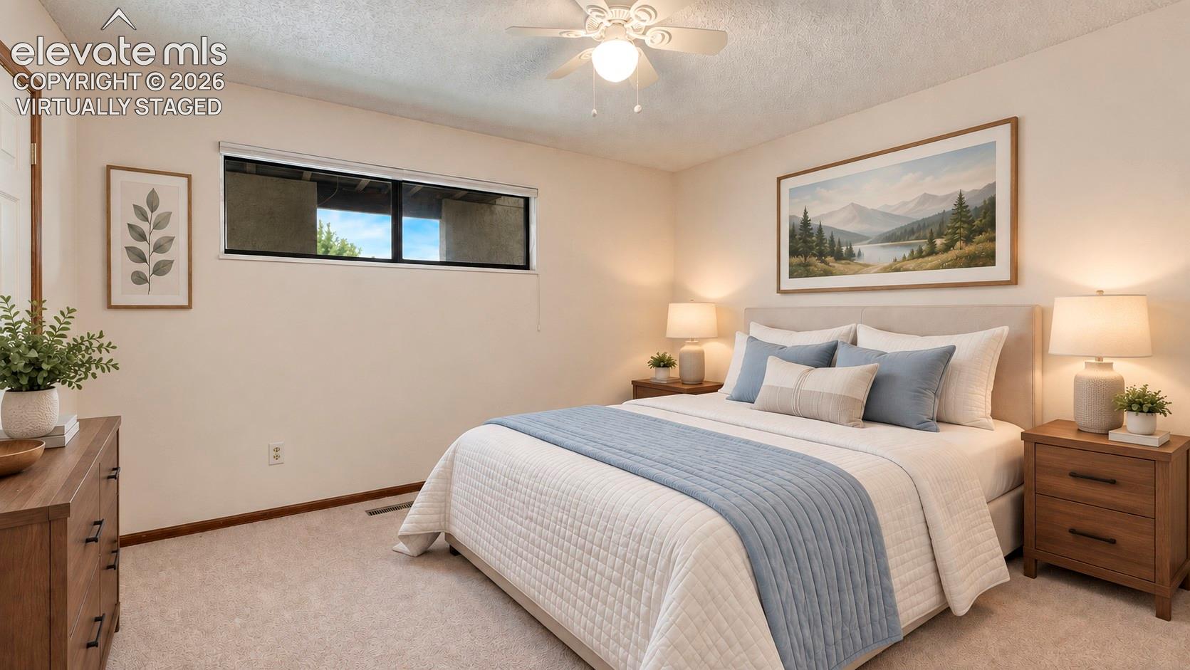 Virtually Staged Bedroom