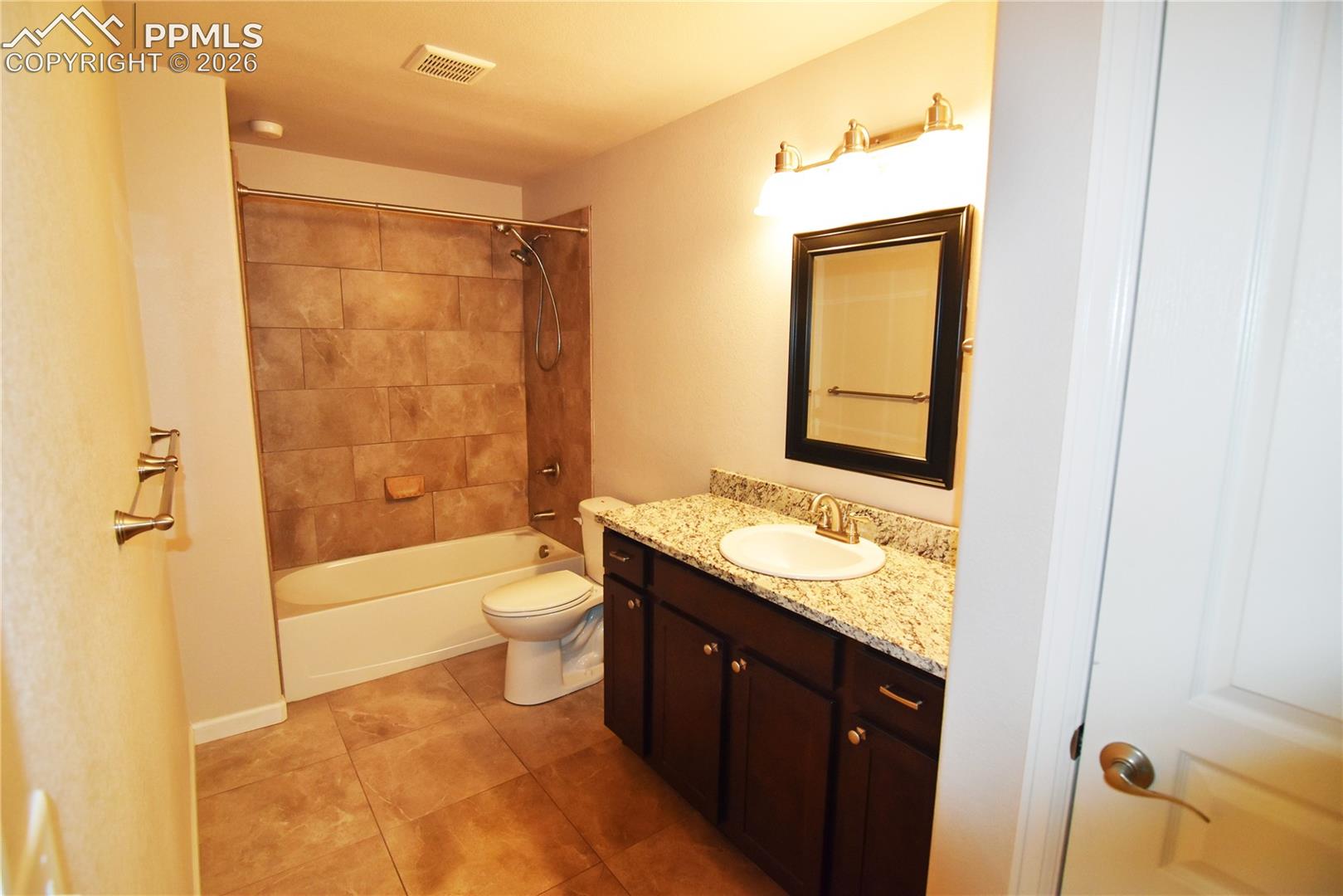Full bath with linen closet!