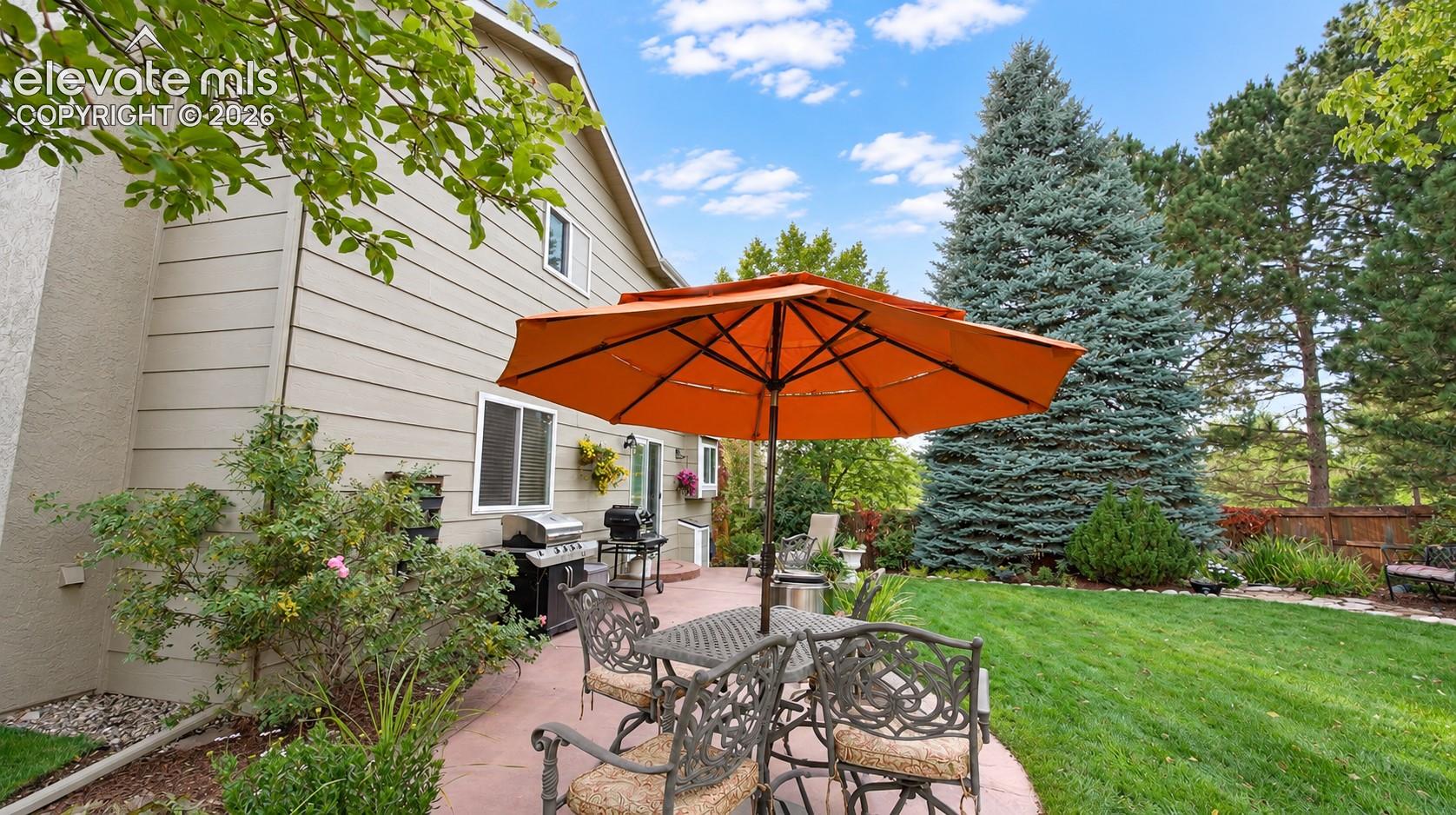 Natural beauty in this gorgeous, fenced backyard.