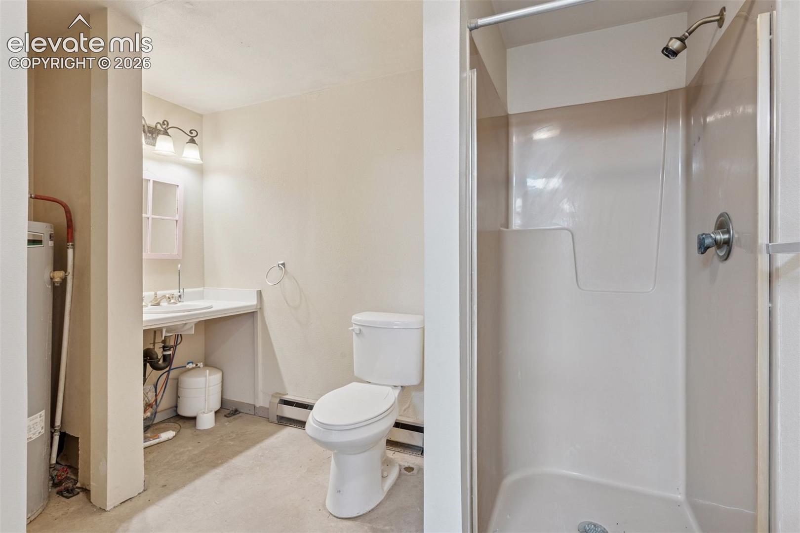 One of Two Arena Restrooms – Featuring Shower