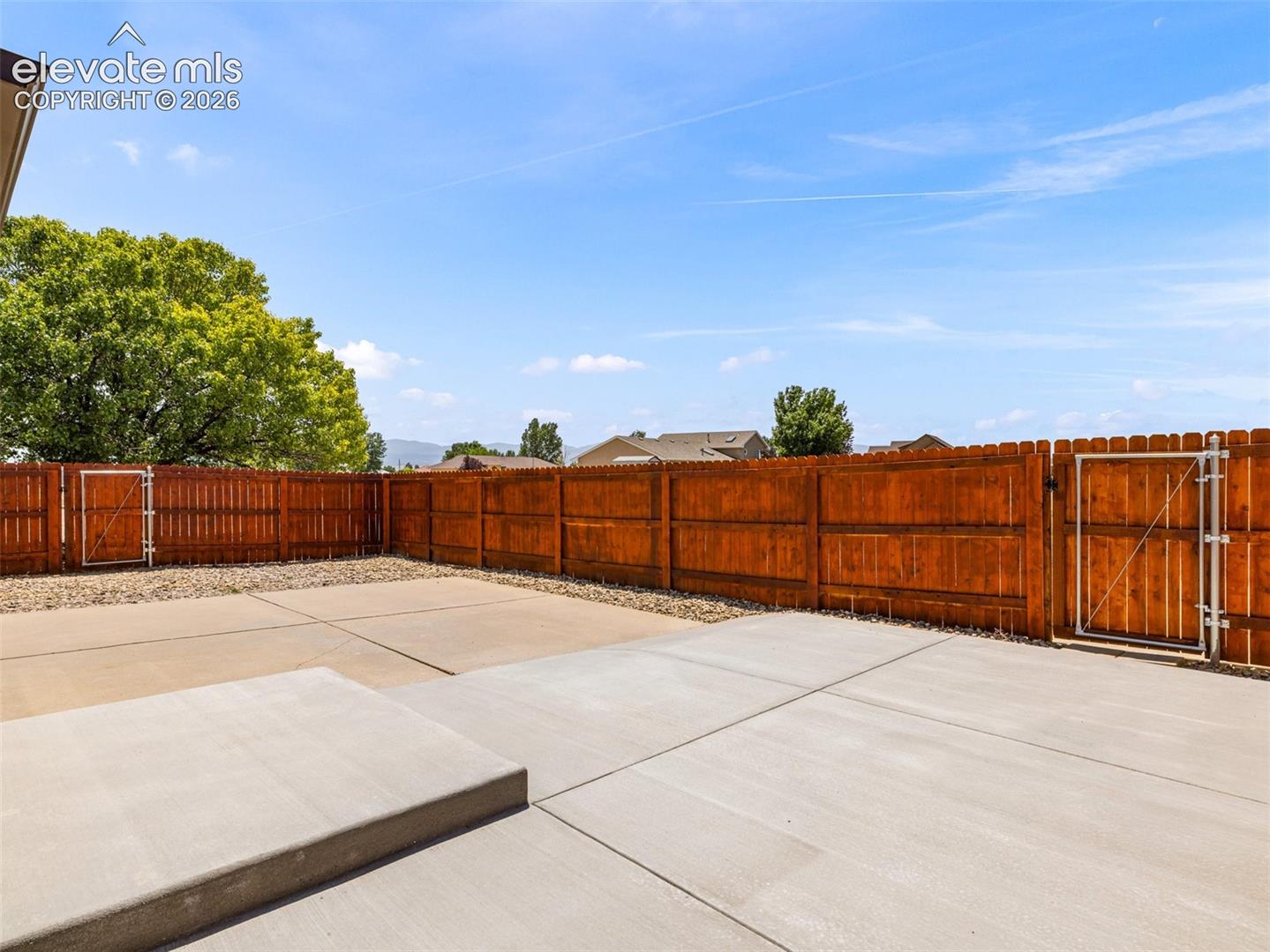 Enclosed yard for the ADU