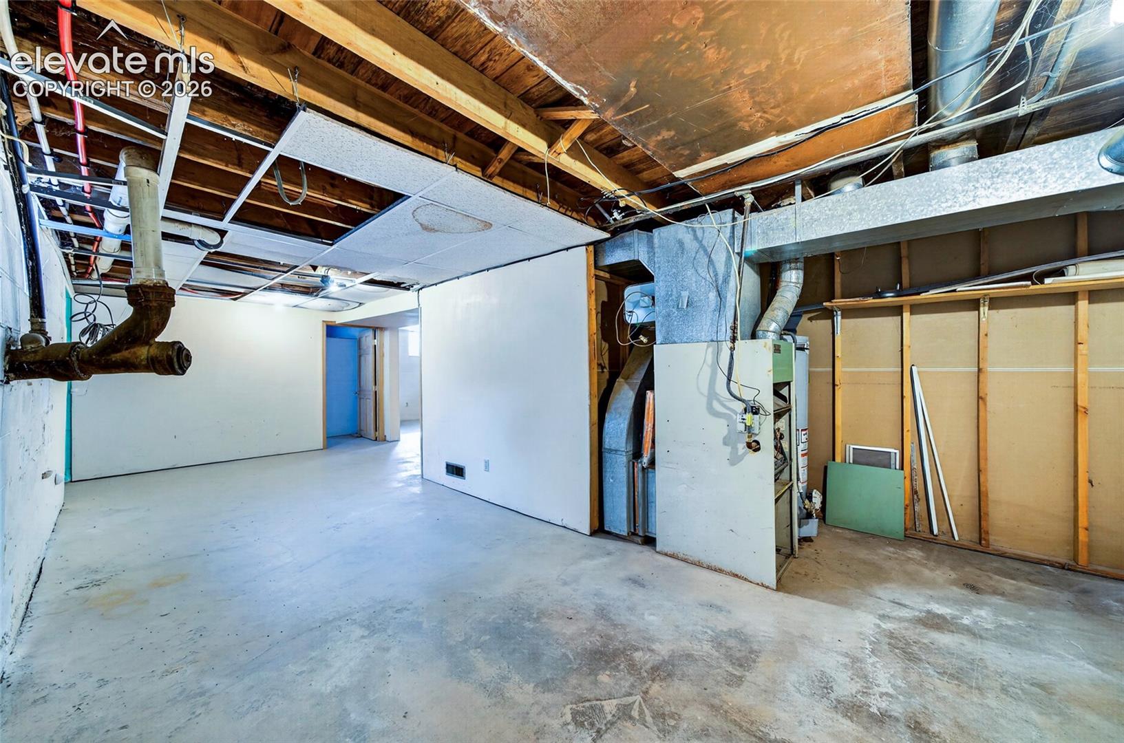 Furnace and storage area