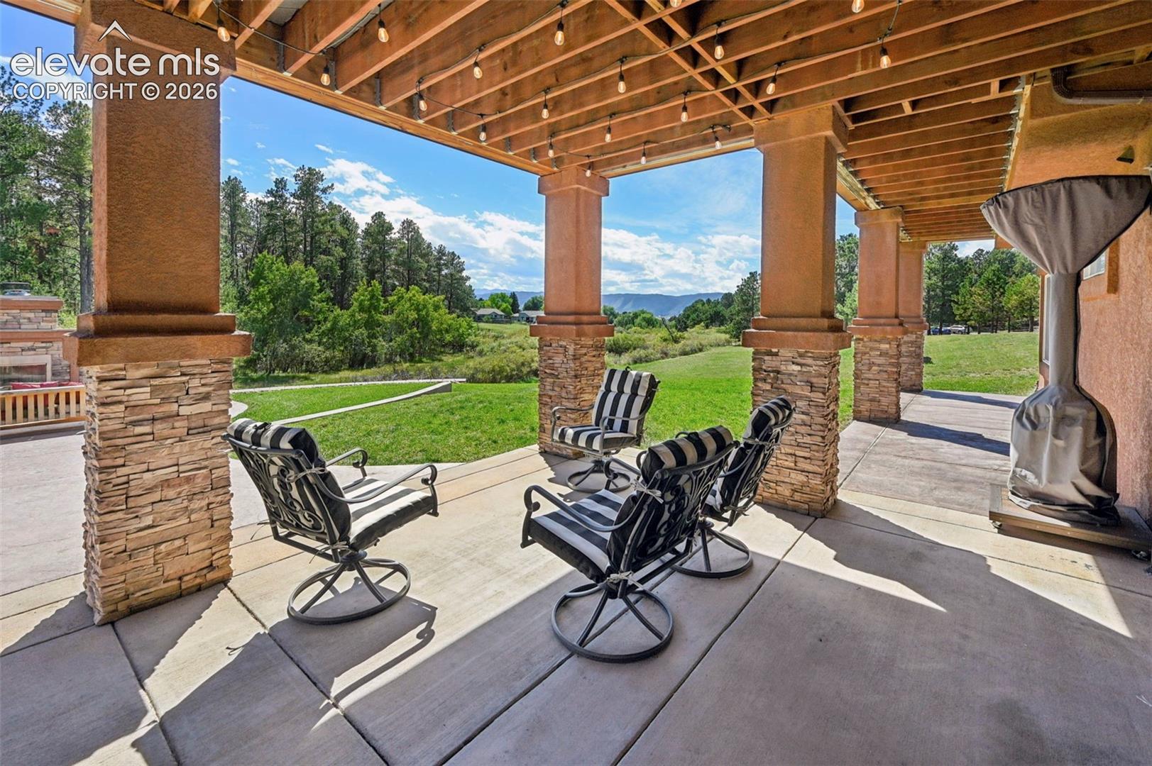 Covered patio