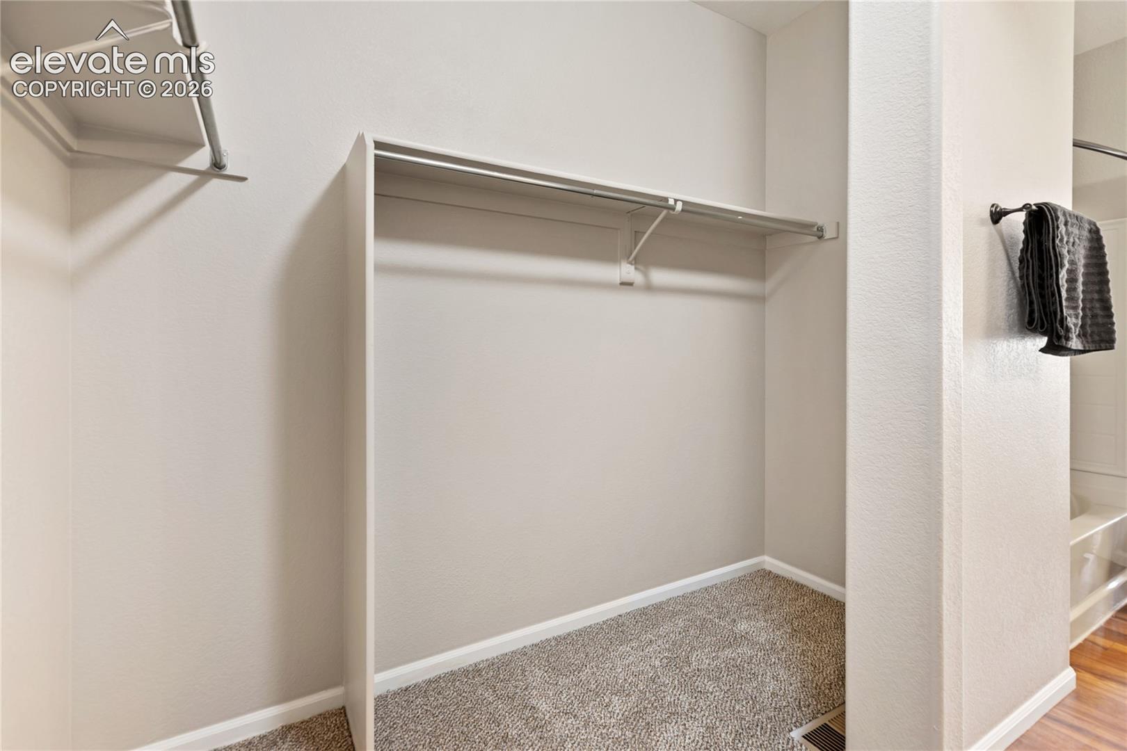 Primary closet