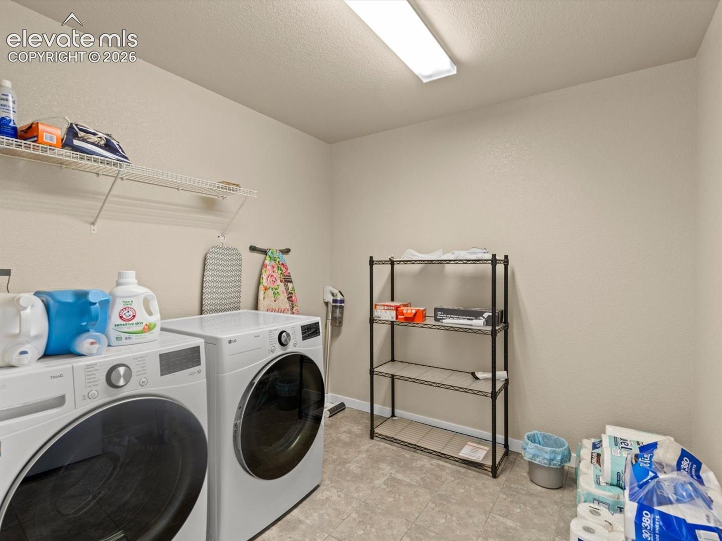 Upstairs laundry room