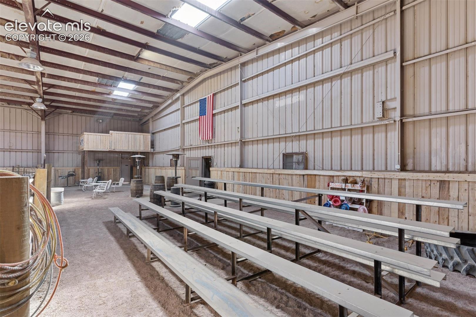 Announcer Platform & Seating Area (bleachers previously removed)