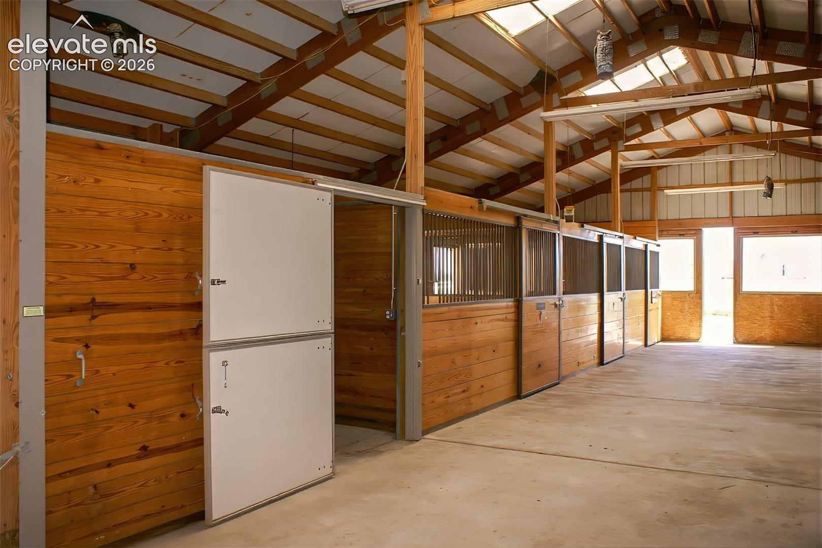 Hay Storage And 3-Stalls, Exterior Sliding Doors In The Back