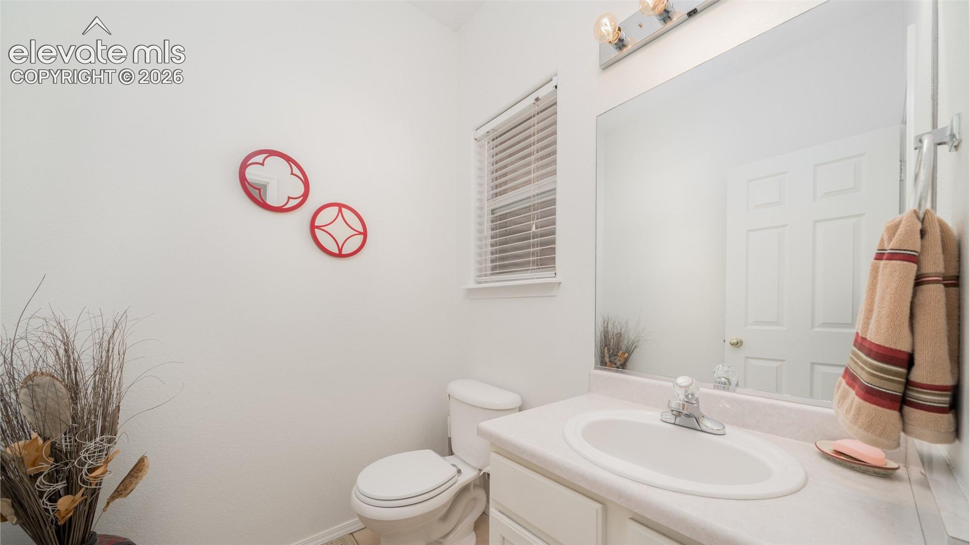 Main level powder room