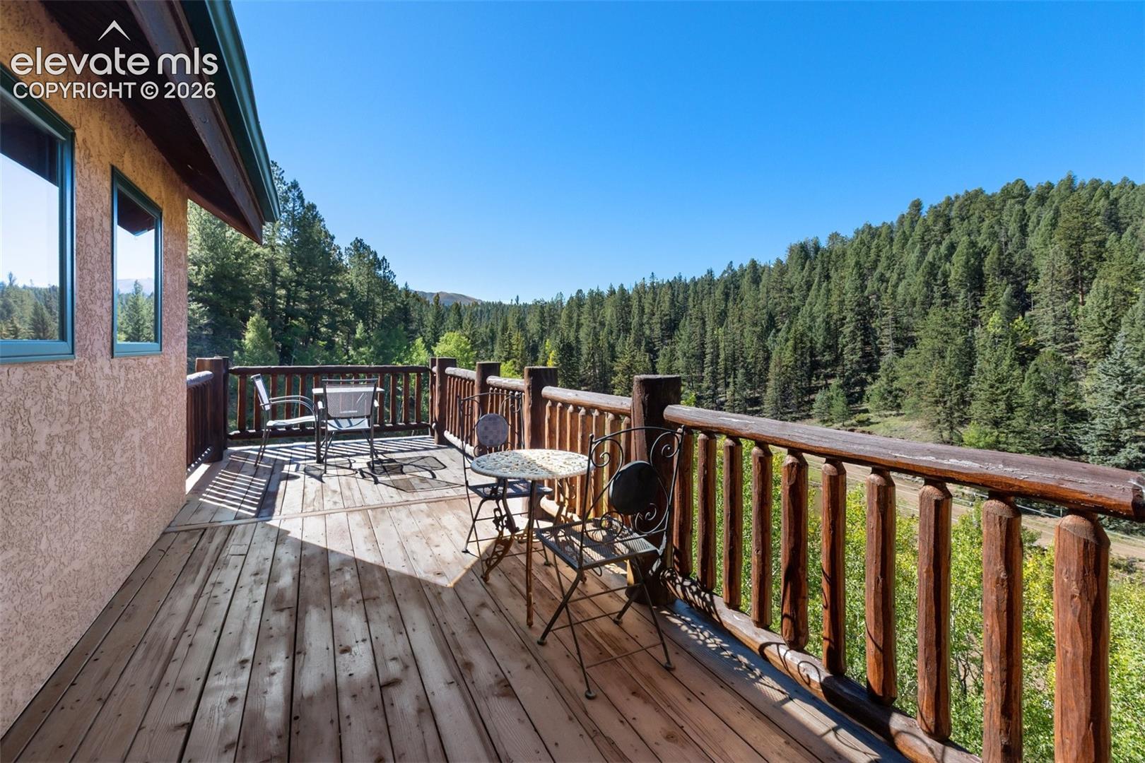Off Primary Bedroom with view of Pikes Peak