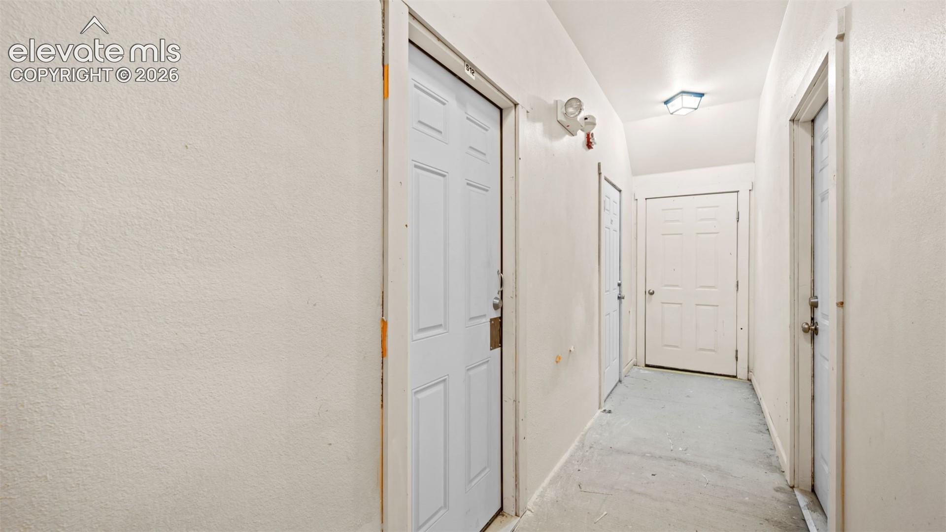 Basement Hallway door to storage unit.