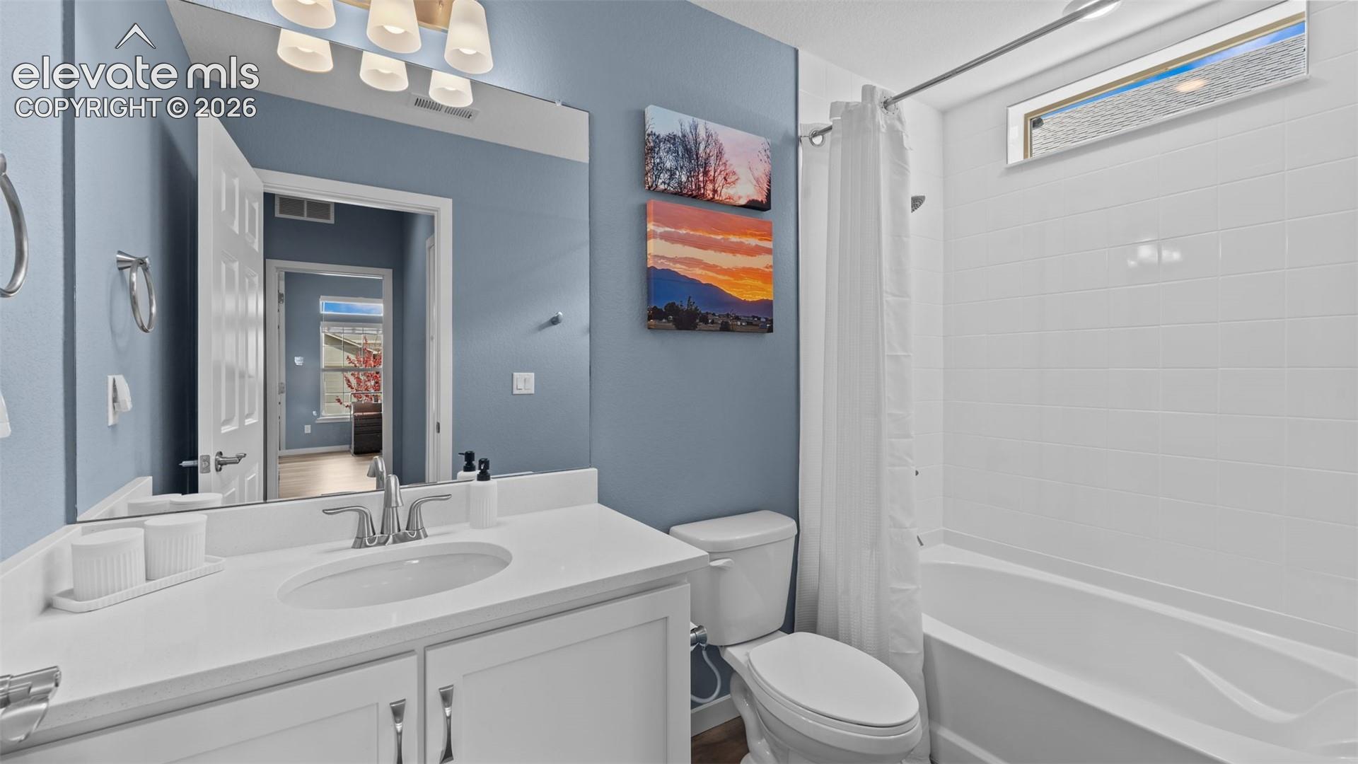 Main level full bath.