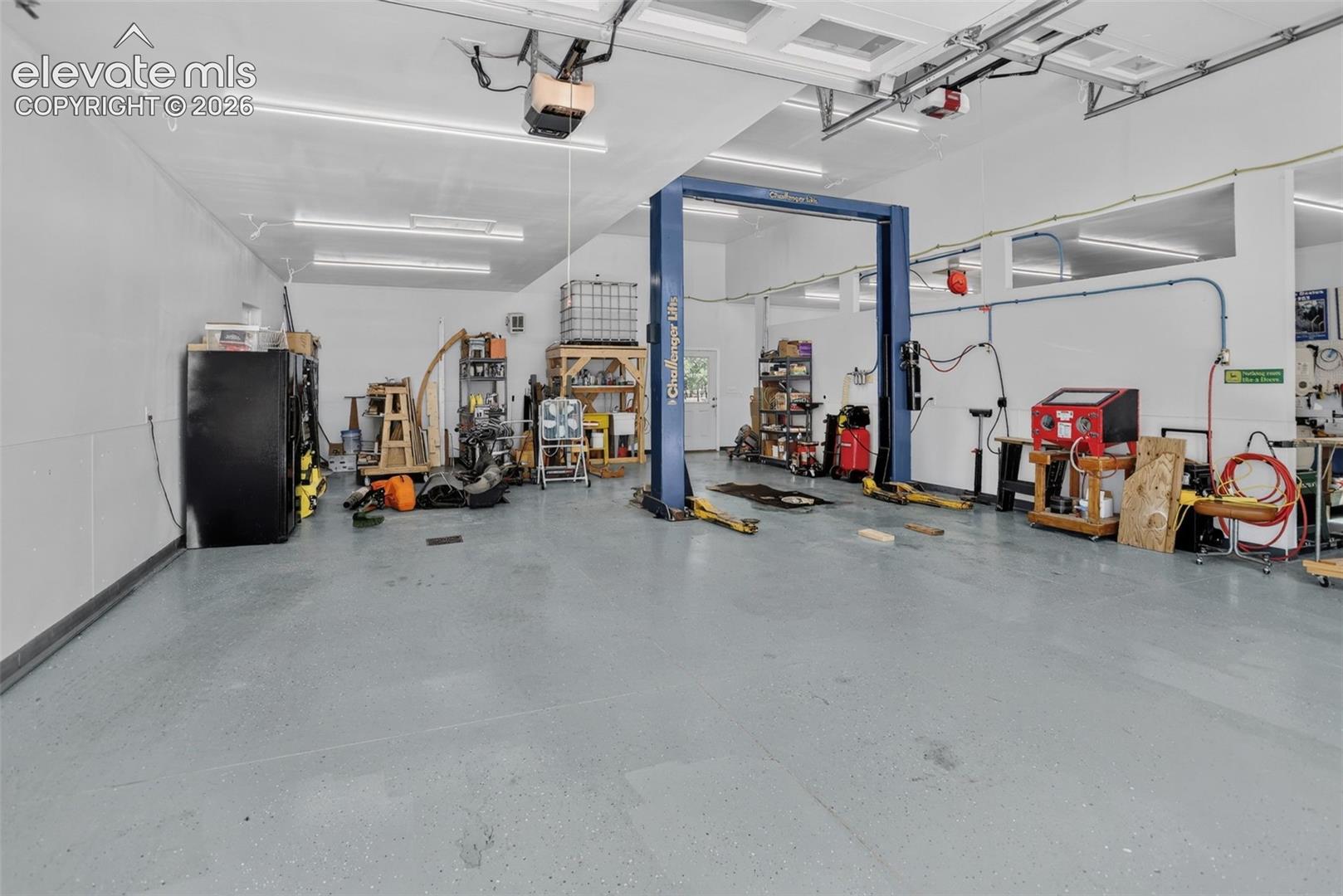 Workshop interior high grade finished and heated.
