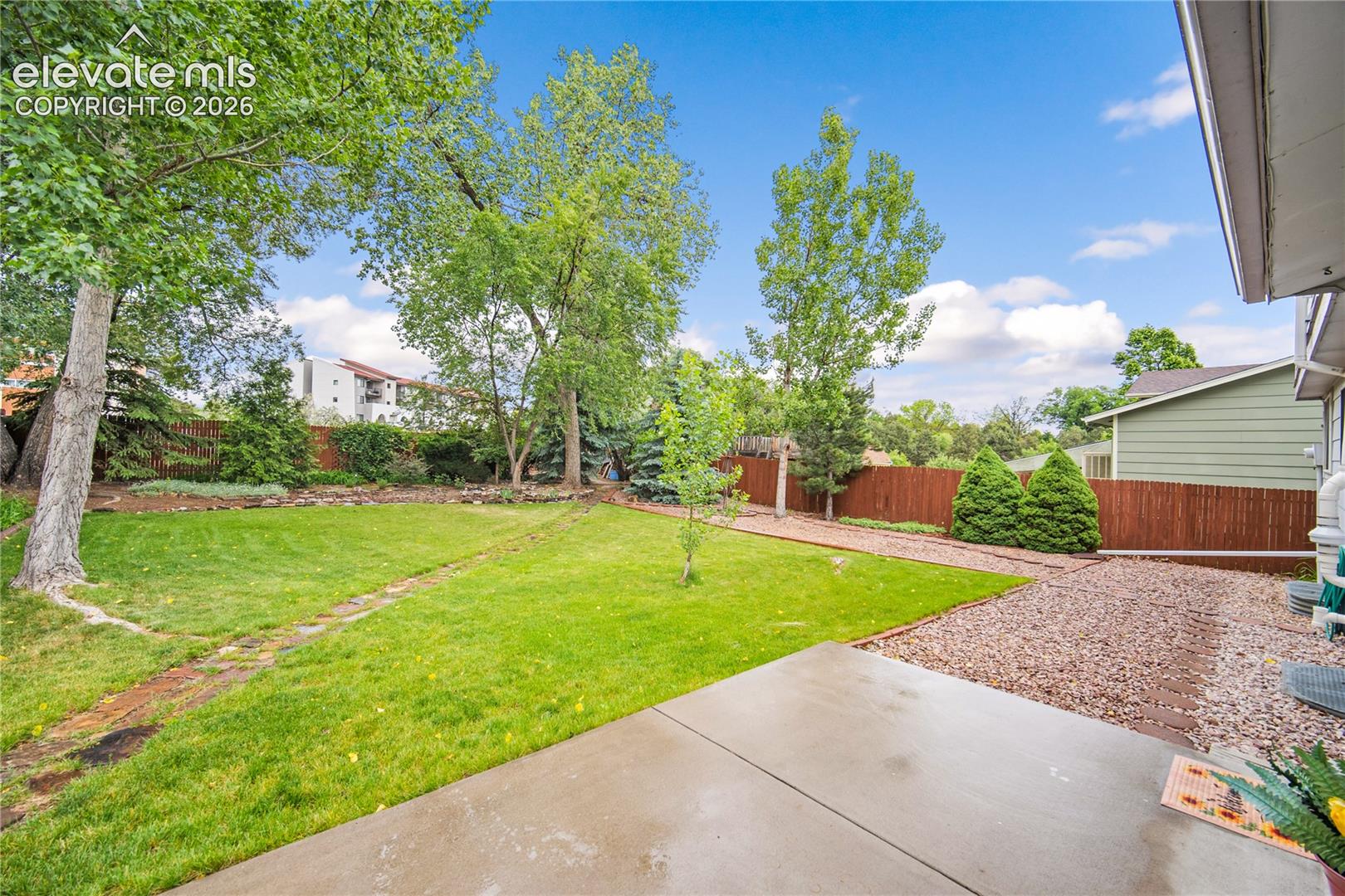 Large patio perfect for grilling and entertaining.