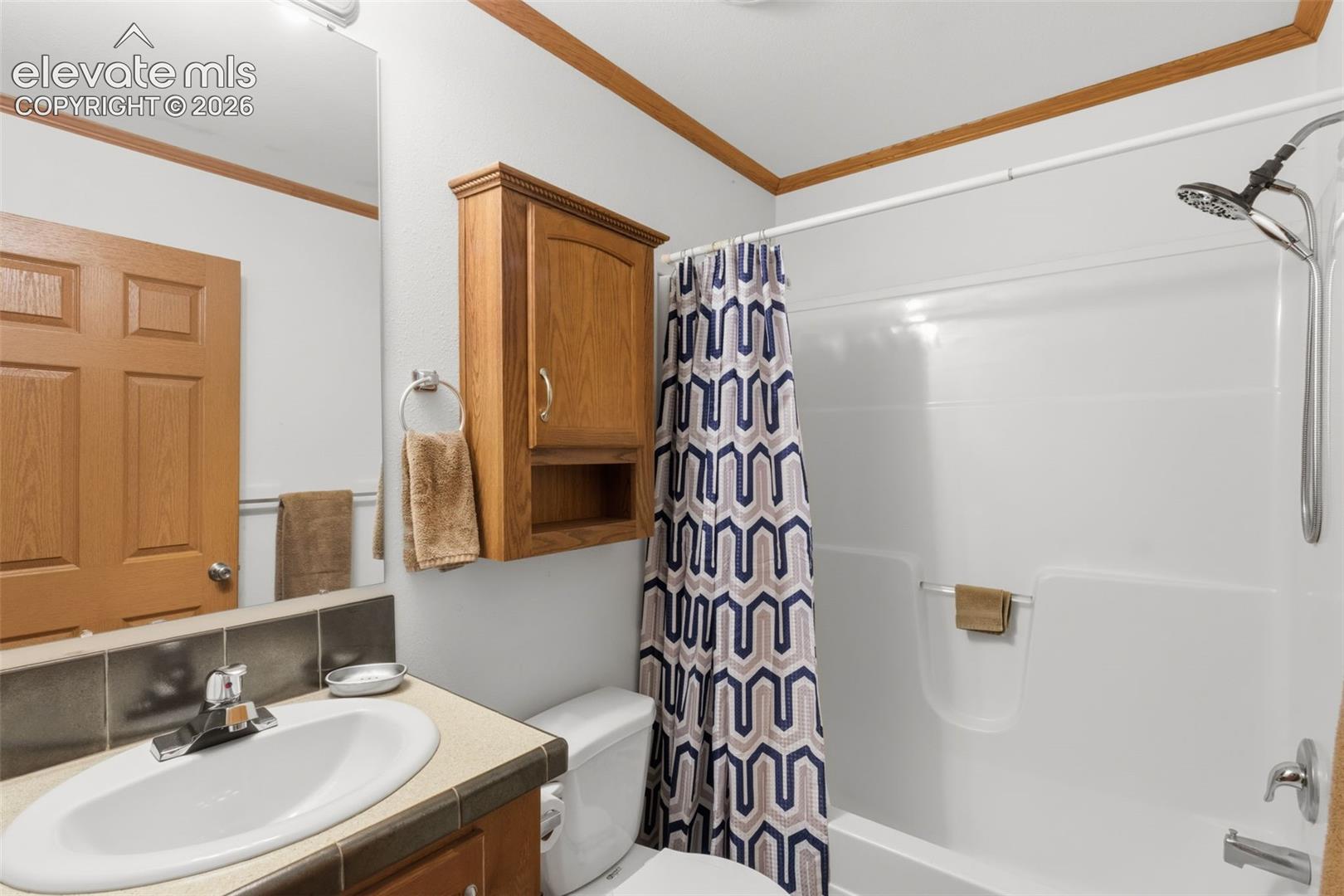 Full bath by north bedroom