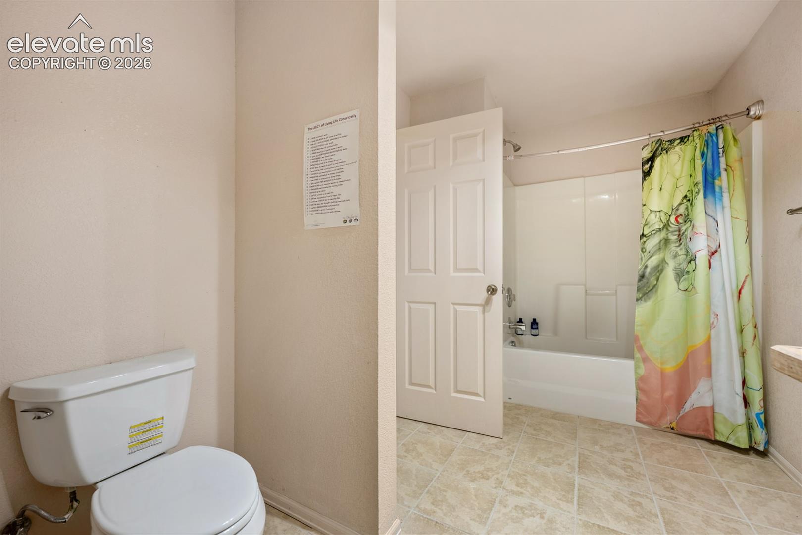 Oversized bathroom on the lower level.