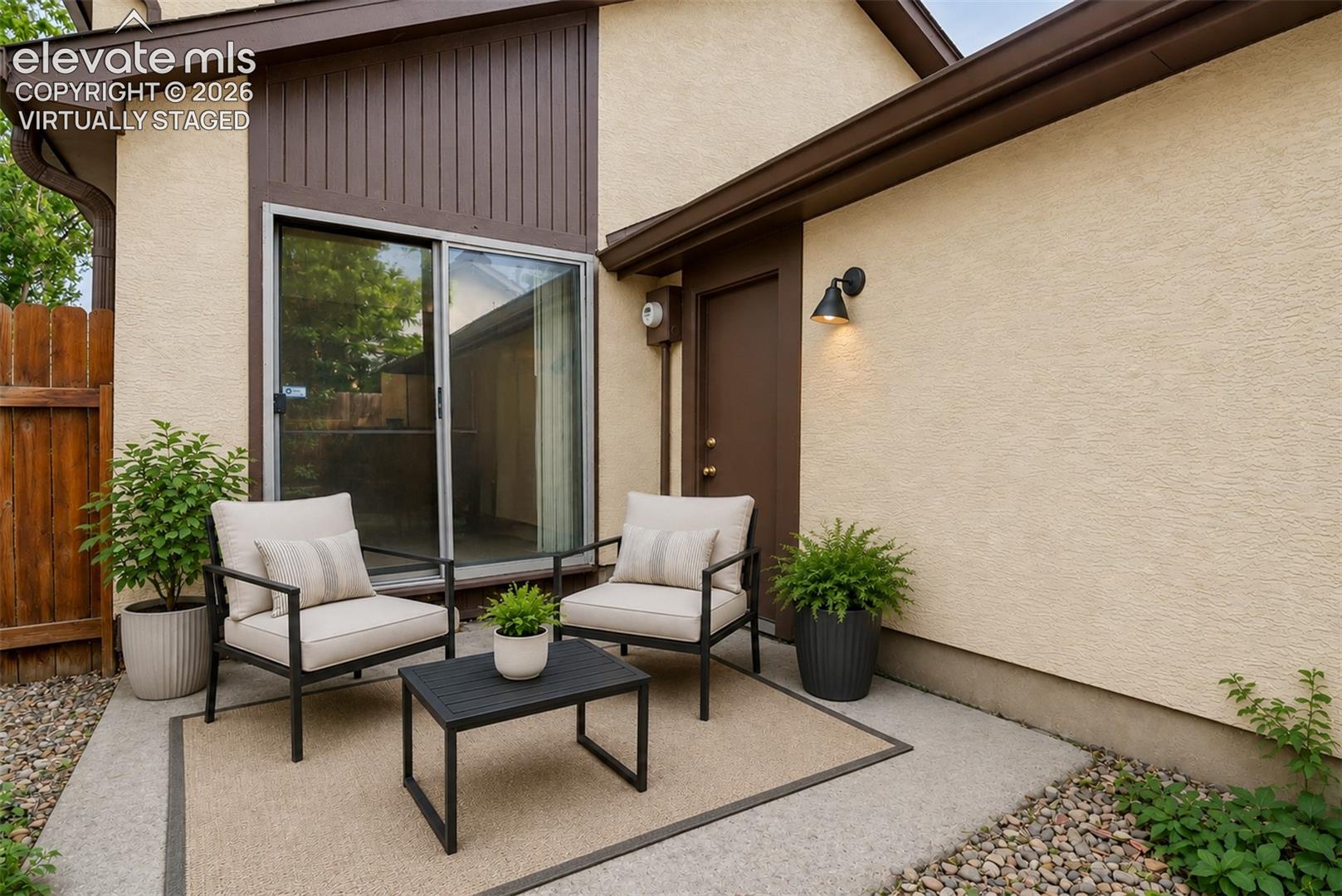 Virtually Staged 
Patio off Kithcen