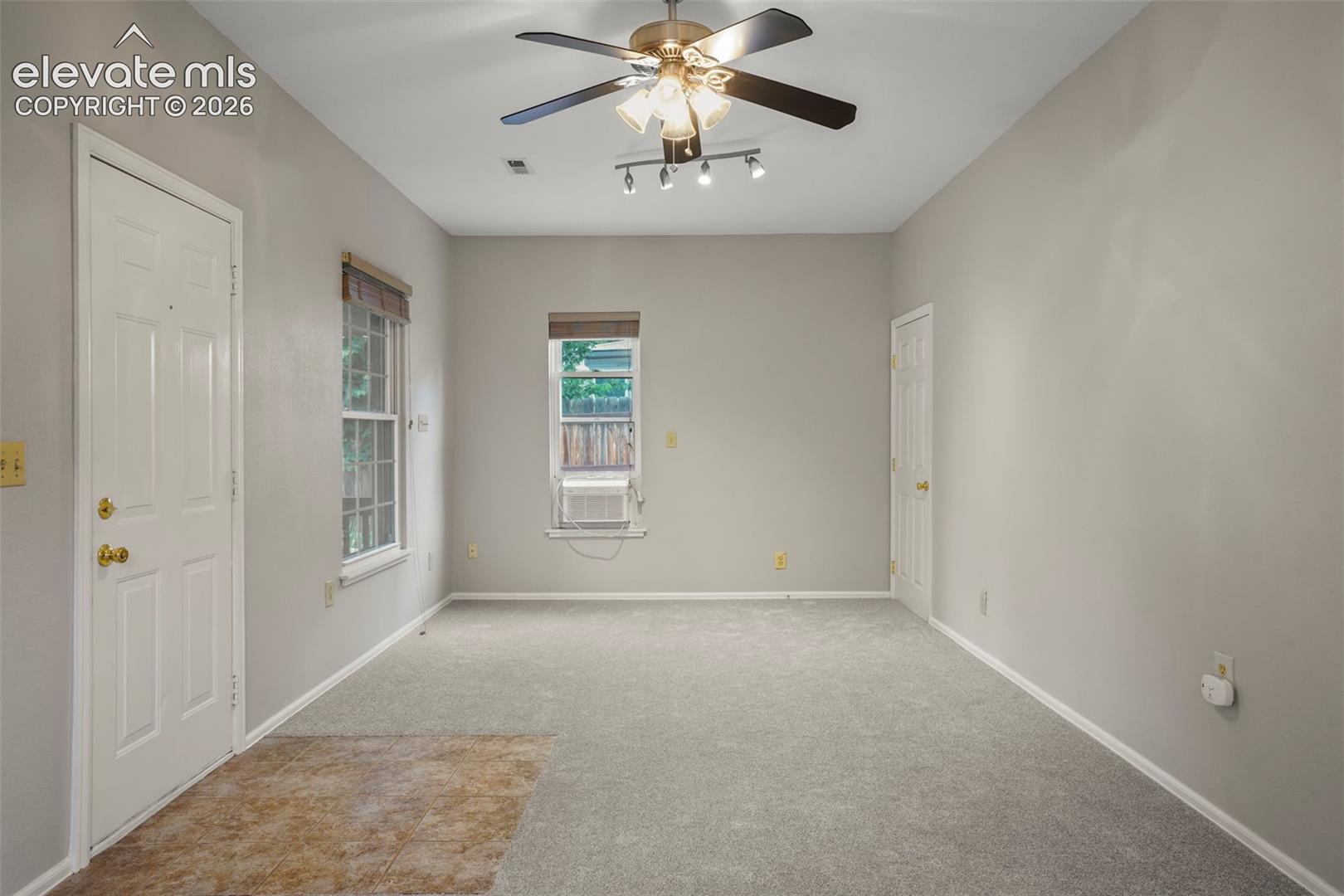 Living Room- new carpet and paint!