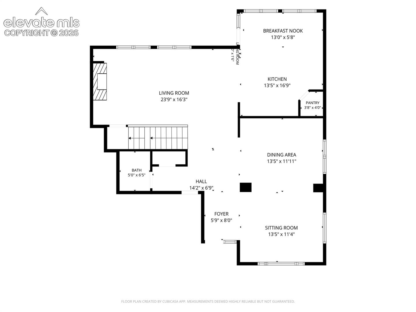 Main Level dimensions are estimates, buyers agent must measure for accuracy 