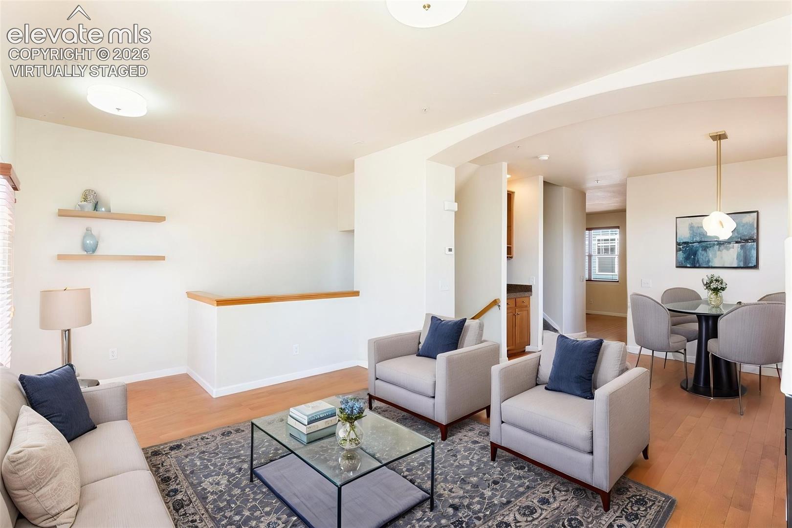 Virtually Staged Living Room