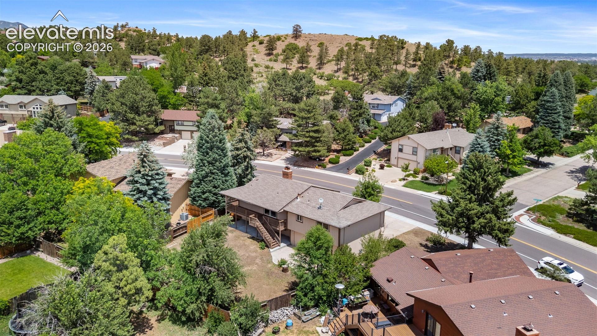 Aerial of Backyard