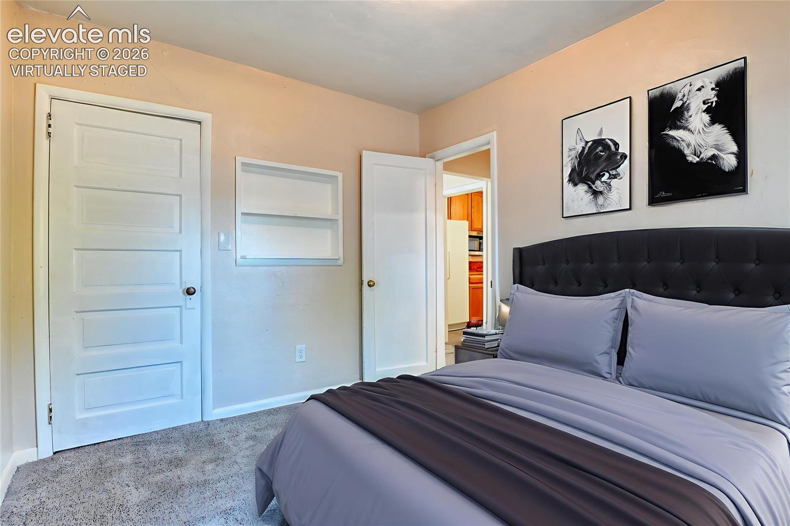 Virtually Staged 3rd bedroom 