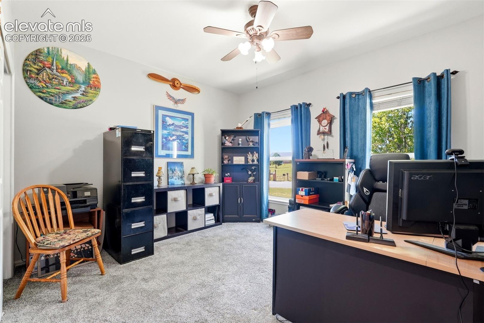 Main level bedroom (#2)-currently used for an office