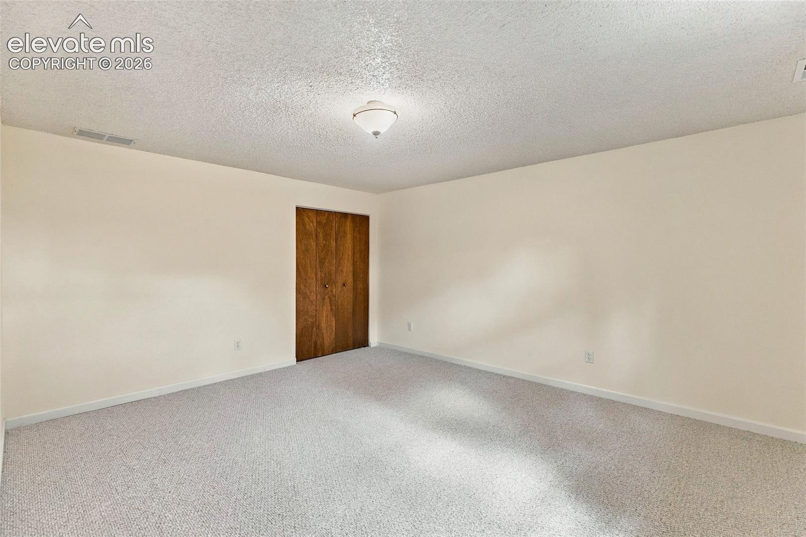 Basement bedroom.