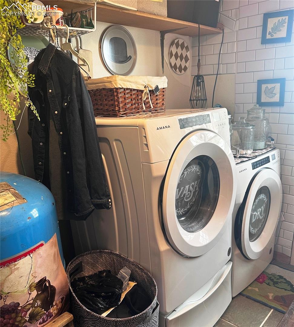 Washer and Dryer included with home.