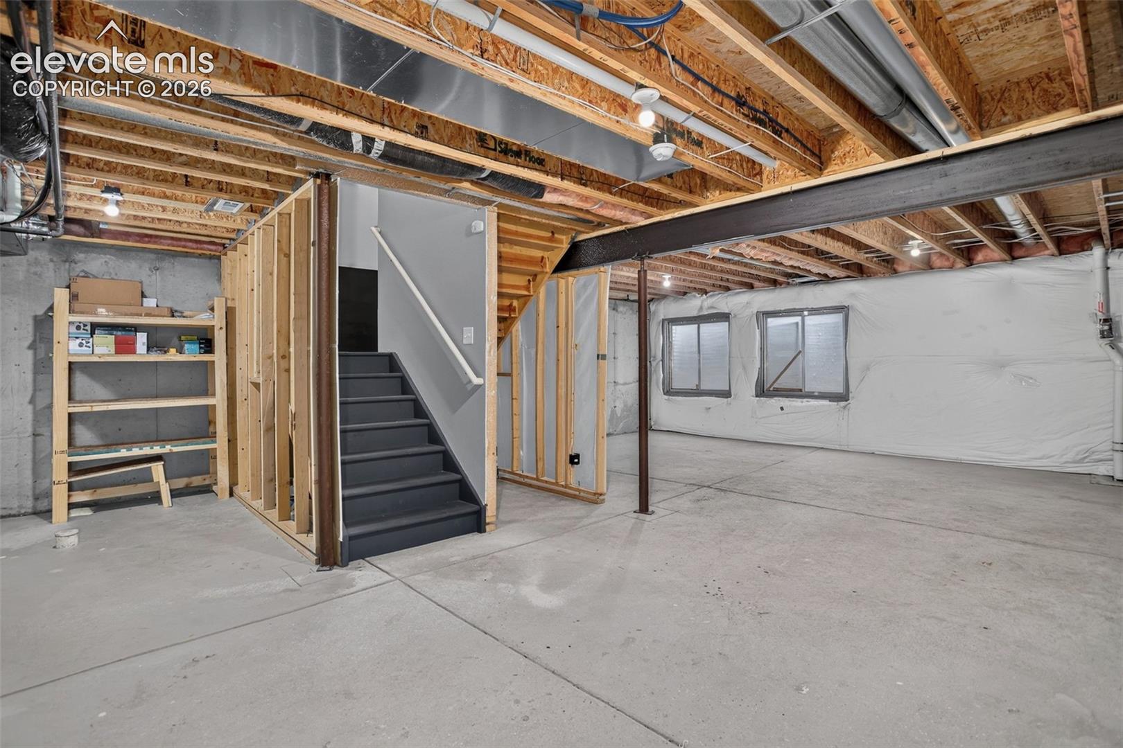 Loads of storage and/or space for exercise or hobby room. Or add living space and build equity.