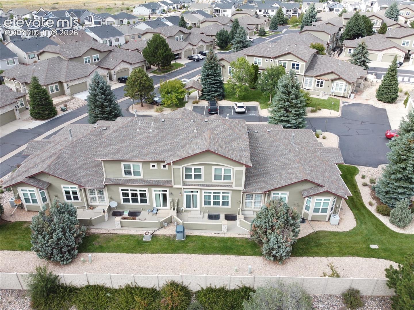 Aerial view of building
