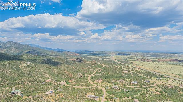 View north and west showing Turkey Canyon Ranch community below
