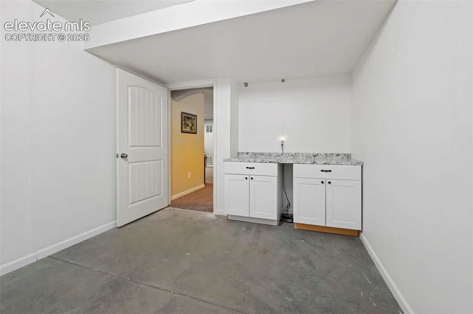 Basement storage room